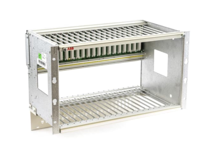 ABB DSRF 197 I/O Equipment Frame with DSBB 172B Bus Back Plane, providing durable and organized support for industrial automation systems