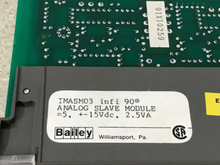 ABB IMASM03 Analog Slave Module front view in original packaging"