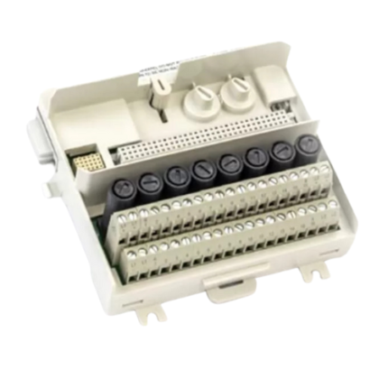 "ABB TU838 six-axis industrial robot performing automated precision task"