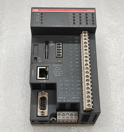 ABB PM554-T Prog.Logic Controller – A compact, low-cost PLC offering reliable performance and flexibility in industrial automation.