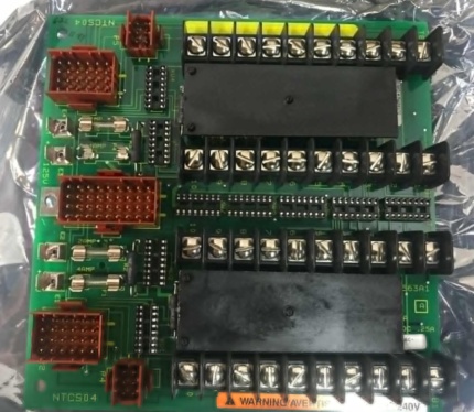 ABB NTCS04 Control I/O TU terminal unit for industrial automation systems, featuring robust design and versatile input/output capabilities.