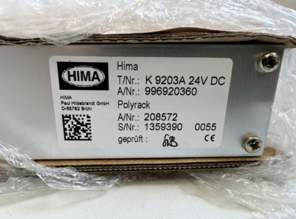 HIMA K 9203A K9203A Rack Fan Excellent and Original New