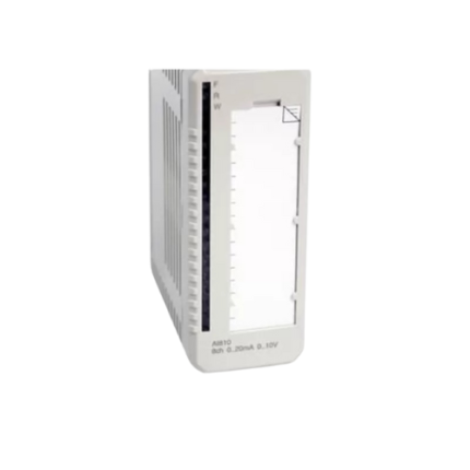 “ABB DP840 pulse counter module with 8 input channels for frequency and pulse measurement in industrial systems”