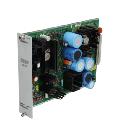 Bently Nevada 3300/12-02-20-00 Power Supply Module for vibration monitoring systems.