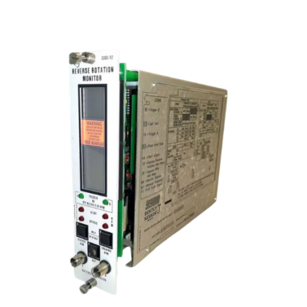 Bently Nevada 3300/52-01-00-00 Rotation Reverse Monitor Module for machinery protection.