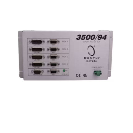 Bently Nevada 3500/94 display module – touch-enabled VGA interface for 3500 system data visualization.