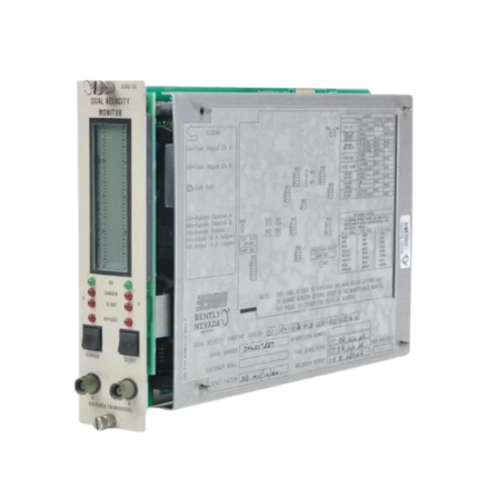 Bently Nevada 3300/55 Dual Velocity Monitor for industrial vibration monitoring