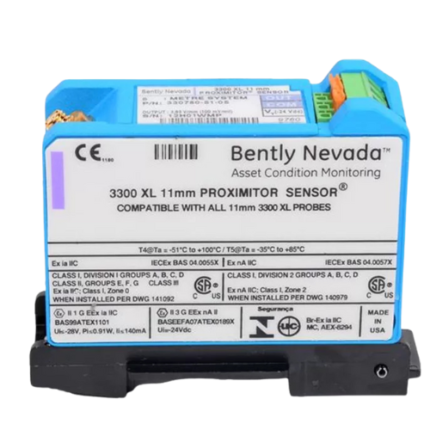 "Bently Nevada 330780-51-00 non-contact proximity sensor for industrial vibration and displacement monitoring"