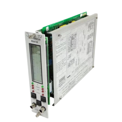 Bently Nevada 3300/16-11-01-01-00-00-00 vibration monitoring module for industrial machinery.