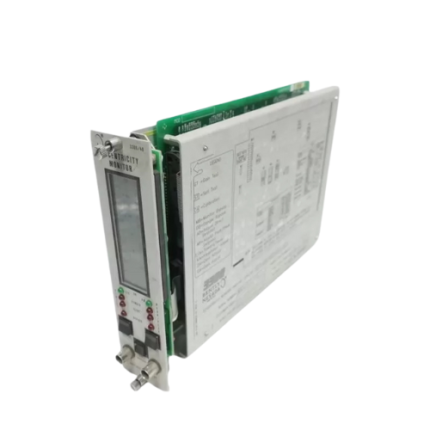 Bently Nevada 3300/40-13-01-01-00-00 eccentricity monitor module for shaft alignment monitoring.