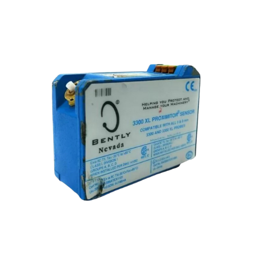 Untitled design (86) Bently Nevada 3300/55-01-01-02-02-00-00-03-00 Dual Velocity Monitor for continuous vibration monitoring in industrial machines.