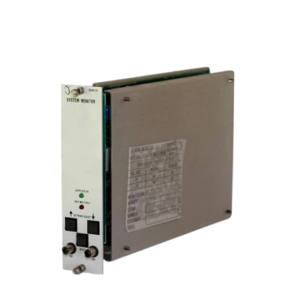 Bently Nevada 3300/01 System Monitor used for real-time machinery health monitoring and operator control.