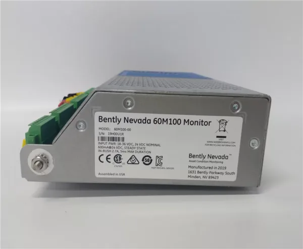 Bently Nevada 60M100-00 wind turbine drivetrain condition monitoring system