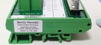 Bently Nevada external termination block for 3500/62 Process Variable Monitor – model 136603-01.