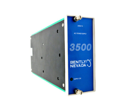 Bently Nevada 3500/15-05-05-00 Power Supply Module with Universal AC and AC Power Input Modules for 3500 monitoring system.