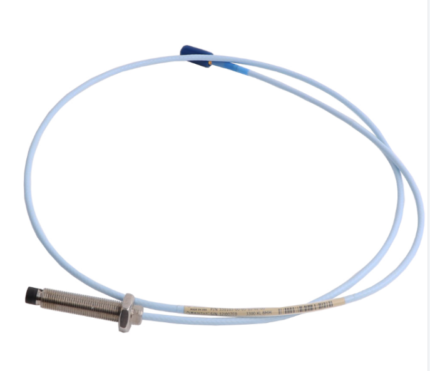 Bently Nevada 330103-00-10-05-01-00 proximity probe with coaxial ClickLoc connector and 1.0 m cable.