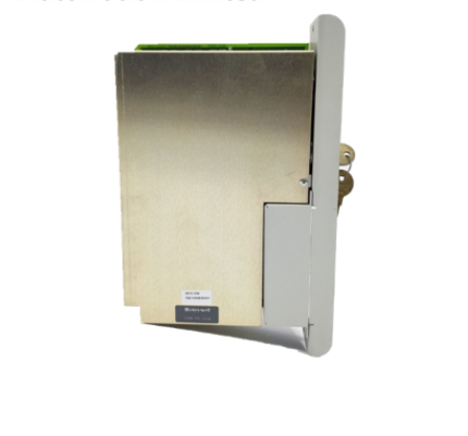 Close-up of Honeywell 9010-012 Logic Unit Controller CPU Processor highlighting its connectivity features.