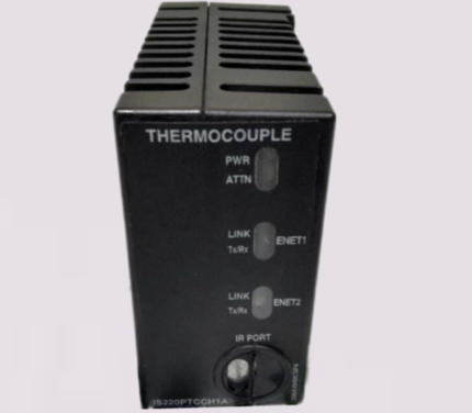 GE IS220PTCCH1A REV G Thermocouple Input Module – Front view showing terminal connections and module label
