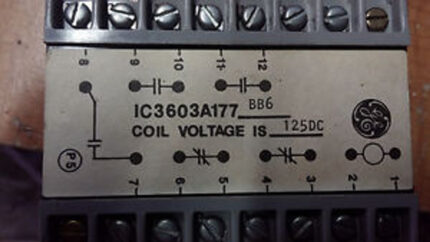 IC3603A177 GE Relay Module – Front View for Industrial Automation Systems