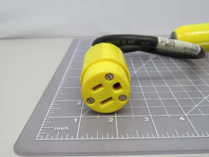 Honeywell 120V 4ft EC Shield Power Cord for EMI-protected power supply to industrial devices.