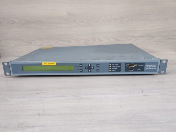 LANTIME-300 Network Time Server – Front Panel with Display and Ethernet Ports