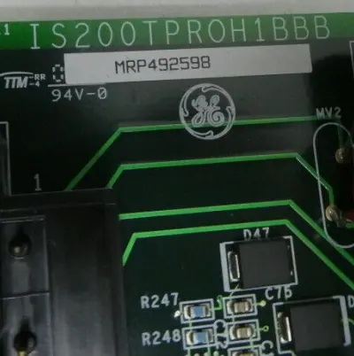 IS200TREGH1BDB GE Turbine Emergency Trip Terminal Board – Front View for Mark VI Safety Systems