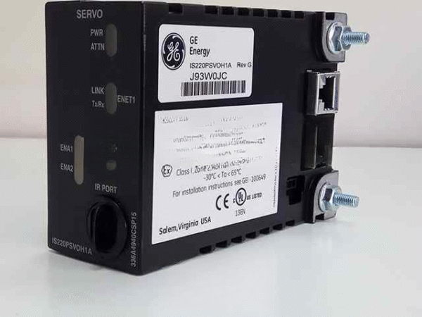 IS220PSVOH1A REV F - GE Mark VIe Servo I/O Module Front View