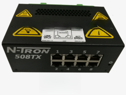Image of IS420ESWAH3A IONet Ethernet Switch by GE – 8-port industrial switch for Mark VIe systems