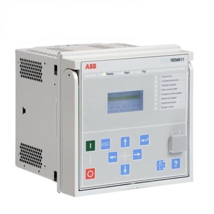 ABB REM611 Motor Protection Relay – Intelligent ABB motor protection device for automation and industrial control, available at Evaflux Private Limited.