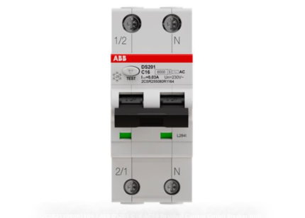 2CSR255080R1164 ABB DS201 C16 AC30 Residual Current Circuit Breaker with Overcurrent Protection